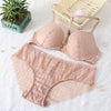 VS Brand 2019 hot push up bra Set Underwear Women Full Coverage Lace Comfortable Underwire padding Bra panties Set For Ladies