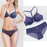 VS Brand 2019 hot push up bra Set Underwear Women Full Coverage Lace Comfortable Underwire padding Bra panties Set For Ladies