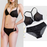 VS Brand 2019 hot push up bra Set Underwear Women Full Coverage Lace Comfortable Underwire padding Bra panties Set For Ladies