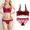 VS Brand 2019 hot push up bra Set Underwear Women Full Coverage Lace Comfortable Underwire padding Bra panties Set For Ladies