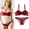 VS Brand 2019 hot push up bra Set Underwear Women Full Coverage Lace Comfortable Underwire padding Bra panties Set For Ladies