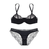 75B Bra set Buy More Big Discount Sexy Lace push up padding wire free brassier women underwear lingerie bra and panties set
