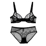 75B Bra set Buy More Big Discount Sexy Lace push up padding wire free brassier women underwear lingerie bra and panties set