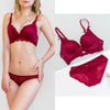 75B Bra set Buy More Big Discount Sexy Lace push up padding wire free brassier women underwear lingerie bra and panties set