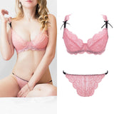 75D Bra set Buy More Big Discount dress small seamless intimates push up wireless thicken cup underwear women bra and panties