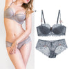 70A Bra set Buy More Discount Big women sexy bra set intimates embroidery half cup lingerie thin temptation and panty