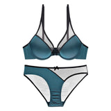 70A Bra set Buy More Discount Big women sexy bra set intimates embroidery half cup lingerie thin temptation and panty