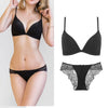 75B Bra set Buy More Big Discount push up padding wire free Transparent Brassiere Gauze See Through Bra Underwear Sets For Women
