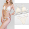 75B Bra set Buy More Big Discount push up padding wire free Transparent Brassiere Gauze See Through Bra Underwear Sets For Women