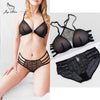 75B Bra set Buy More Big Discount push up padding wire free Transparent Brassiere Gauze See Through Bra Underwear Sets For Women