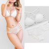 75B Bra set Buy More Big Discount push up padding wire free Transparent Brassiere Gauze See Through Bra Underwear Sets For Women