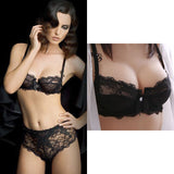 70B Buy More Big Discount Lingerie Set Cotton Thin Thread Push Up Bra Set beauty back Women Bra Panties Set Comfort Underwear