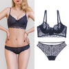 70B Buy More Big Discount Lingerie Set Cotton Thin Thread Push Up Bra Set beauty back Women Bra Panties Set Comfort Underwear