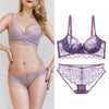 70B Buy More Big Discount Lingerie Set Cotton Thin Thread Push Up Bra Set beauty back Women Bra Panties Set Comfort Underwear