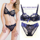 70B Bra set Buy More Big Discount New Europe Girl Sexy Lace Bra Set Gather Adjustable Underwear Sets For Women A B C Cup