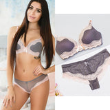 70B Bra set Buy More Big Discount New Europe Girl Sexy Lace Bra Set Gather Adjustable Underwear Sets For Women A B C Cup