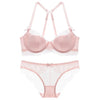 70B Bra set Buy More Big Discount women Lace hollow out panty underwear set Red Black Beige transparent bra brief sets
