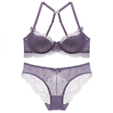 70B Bra set Buy More Big Discount women Lace hollow out panty underwear set Red Black Beige transparent bra brief sets