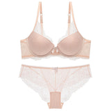 70B Bra set Buy More Big Discount women Lace hollow out panty underwear set Red Black Beige transparent bra brief sets