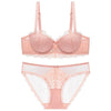 70B Bra set Buy More Big Discount women Lace hollow out panty underwear set Red Black Beige transparent bra brief sets