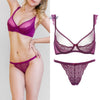 70D Bra set Buy More Big Discount Sexy Lace Lingerie Set Push Up Solid Color Underwear Embroidery bra and panty set