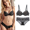 75A Bra set Buy More Big Discount Push-up Bra and Panty Sets 3/4 Cup Brand Lace Lingerie Set Deep V intimates bralette set