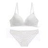 75A Bra set Buy More Big Discount Push-up Bra and Panty Sets 3/4 Cup Brand Lace Lingerie Set Deep V intimates bralette set