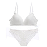 75A Bra set Buy More Big Discount Push-up Bra and Panty Sets 3/4 Cup Brand Lace Lingerie Set Deep V intimates bralette set