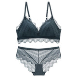 75A Bra set Buy More Big Discount NEW Sexy Lace Bandage Lingerie Set Charm Seduction Push Up Underwear Women Elegant Breathable