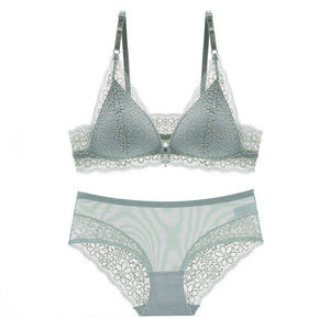 80B Bra set Buy More Big Discount transparent lingerie set ultra thin Sexy Lace Underwear push up bralette set women underwear