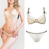 70A Bra set Buy More Discount Big Sexy Lace Triangle cup Bra Sets For Women Wireless Thin Cotton Breathable Underwear Lingerie