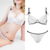 80A Bra set Buy More Big Discount Lace Lingerie Set Push Up  Solid  Underwear Embroidery bra and panty set Lace intimate