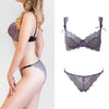 80A Bra set Buy More Big Discount Lace Lingerie Set Push Up  Solid  Underwear Embroidery bra and panty set Lace intimate