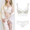 80A Bra set Buy More Big Discount Lace Lingerie Set Push Up  Solid  Underwear Embroidery bra and panty set Lace intimate