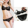 80A Bra set Buy More Big Discount Lace Lingerie Set Push Up  Solid  Underwear Embroidery bra and panty set Lace intimate