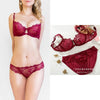80A Bra set Buy More Big Discount Lace Lingerie Set Push Up  Solid  Underwear Embroidery bra and panty set Lace intimate