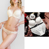 80A Bra set Buy More Big Discount Lace Lingerie Set Push Up  Solid  Underwear Embroidery bra and panty set Lace intimate