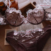 80A Bra set Buy More Big Discount Lace Lingerie Set Push Up  Solid  Underwear Embroidery bra and panty set Lace intimate
