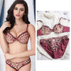 80A Bra set Buy More Big Discount Lace Lingerie Set Push Up  Solid  Underwear Embroidery bra and panty set Lace intimate