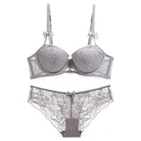 80B Bra set Buy More Big Discount Push Up Half Cup bra and panty set Lounge Bra and Panties Embroidery underwear