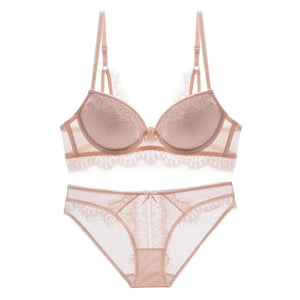 70C Bra set Buy More Big Discount Sexy Bra set Women's push up Lace Underwear Panties Thin breathable underwear set Sexy
