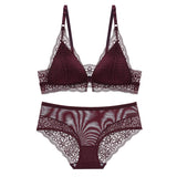 80B Bra set Buy More Big Discount Women Underwear Push up Lingerie Wireless panties Floral Embroidery Lingerie set Women Bow Bra