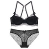 75C Bra set Buy More Big Discount Ultrathin Underwear Set Women Transparent Bra and panites Lace Embroidery Lingerie Brassiere