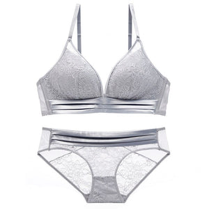 80A Bra set Buy More Big Discount Embroidery Lingerie Set padding Cup Temptation Sexy Underwear For Women High Waist bralette