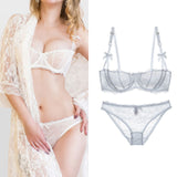 75A Bra set Buy More Big DiscountComfortable Sexy Side of the adjustable shoulder strap Lingerie White black pink Bra and panty