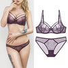 75D Bra set Buy More Big Discount Sexy women Triangle cup lingerie Lace underwear Cotton bra set Push Up brassier comfortable