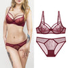 75D Bra set Buy More Big Discount Sexy women Triangle cup lingerie Lace underwear Cotton bra set Push Up brassier comfortable