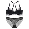 75D Bra set Buy More Big Discount Sexy women Triangle cup lingerie Lace underwear Cotton bra set Push Up brassier comfortable
