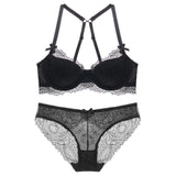75D Bra set Buy More Big Discount Sexy women Triangle cup lingerie Lace underwear Cotton bra set Push Up brassier comfortable