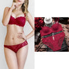80A Bra set Buy More Big Discount  Push Up Bras Underwear Sets 3/4 cup Adjustable Bras and Panties wire free thin cup intimates